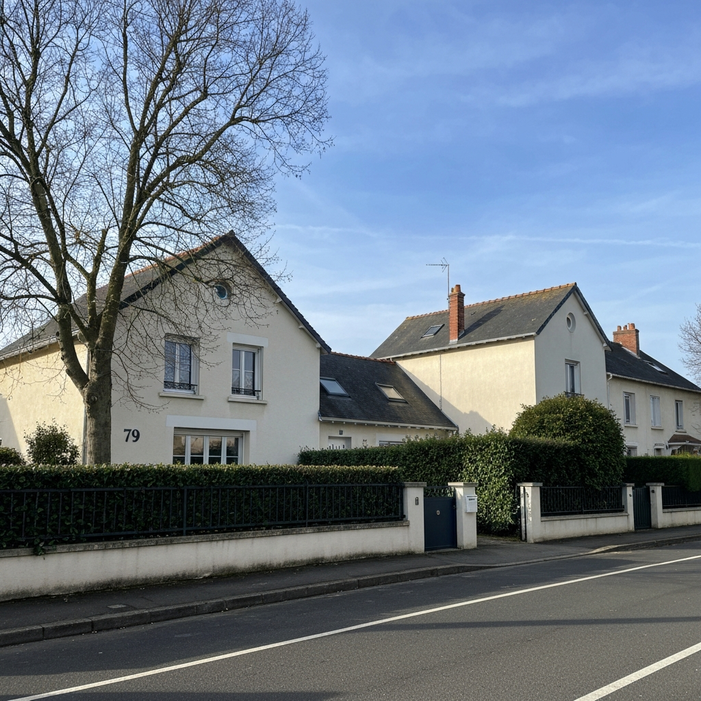 Vue aérienne de l'Allée des Merisiers à Bondoufle lors d'une estimation immobilière