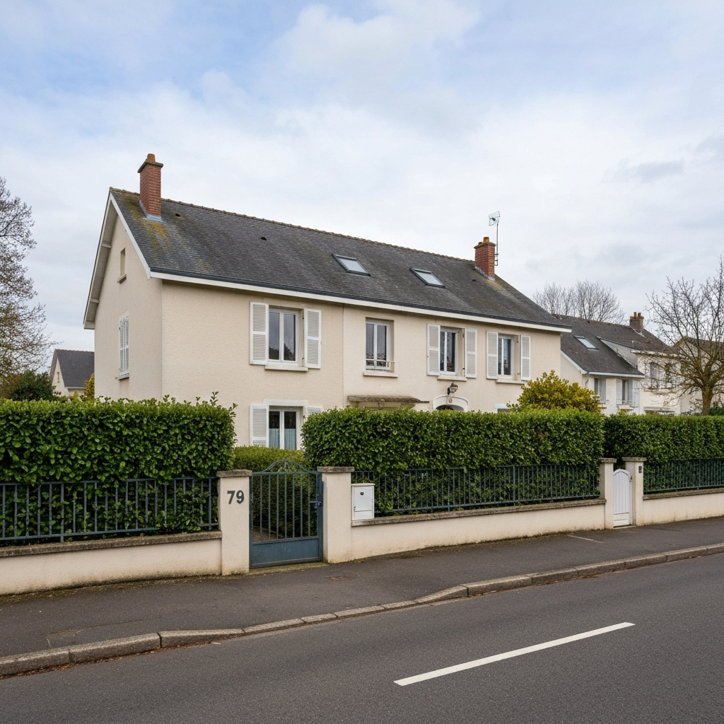 Vue de la rue du Bel Air à Bondoufle pour une estimation de propriété