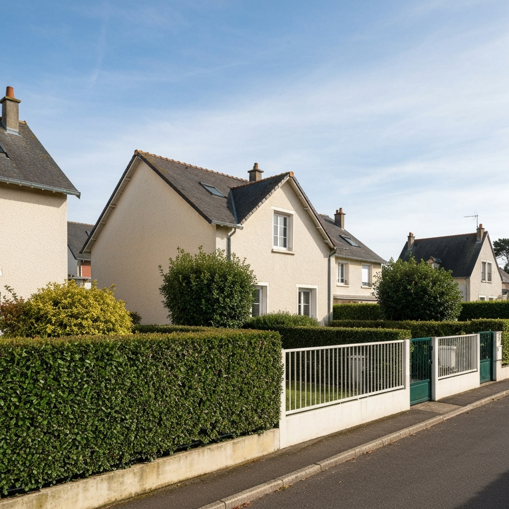 Vue de l'extérieur d'un bien atypique à Bondoufle, avec une architecture unique et moderne