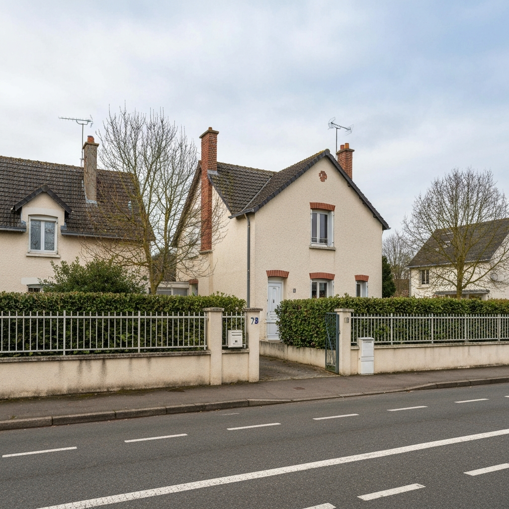 Vue extérieure d'un duplex moderne à Bondoufle