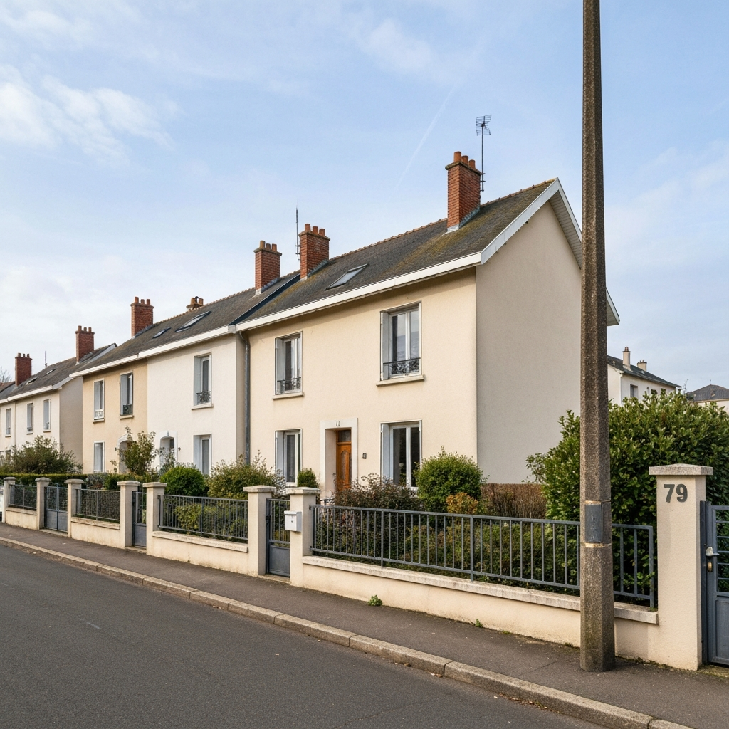 Vue d'une maison avec garage à Bondoufle pour estimation immobilière
