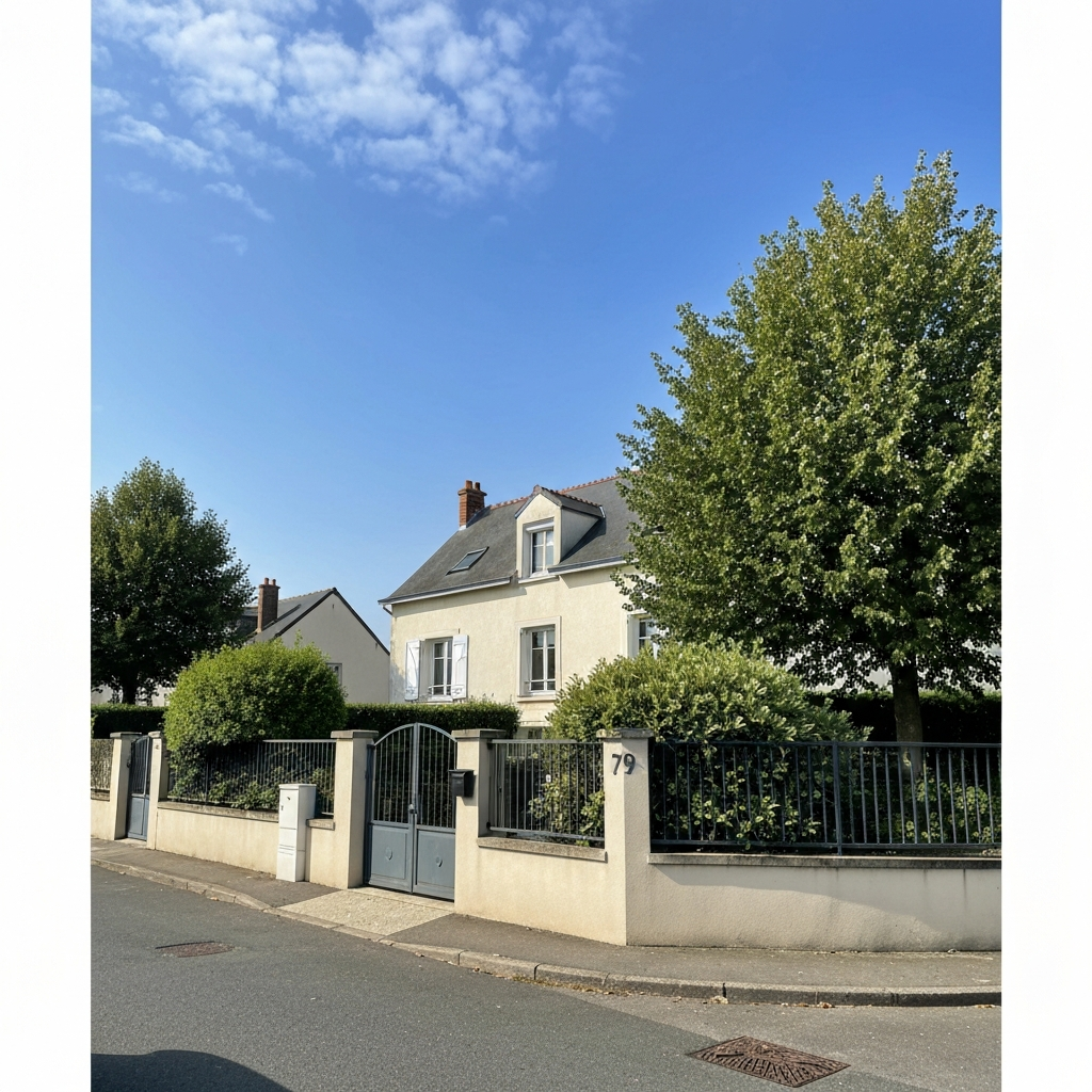 Vue extérieure d'une maison plain-pied à Bondoufle