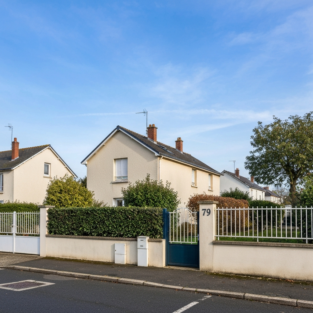Vue aérienne d'un terrain constructible à Bondoufle